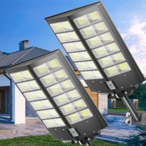 2-Pack 5000W Solar Street Lights Outdoor,