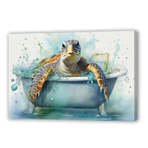Sea Turtle Bathroom Wall Art