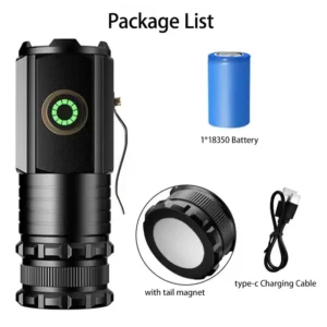5000 MAH Powerful LED Flashlight Rechargeable