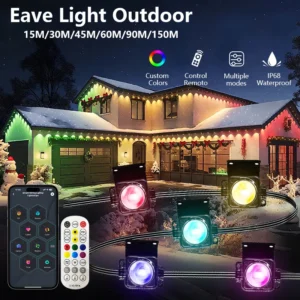 RGB Eaves Lights Smart Bluetooth APP  Lights