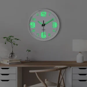 8-inch Night Light Wall Clock Battery Operated