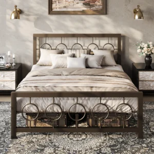 HOOMIC Metal Platform Bed Frame