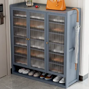 3-Door 8-Tier Dustproof Shoe Cabinet