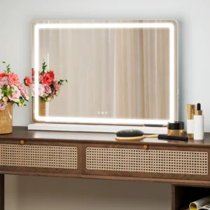 JHK LED Vanity Mirror with Lights Aluminum