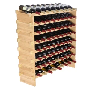 SucceBuy 48/72 Bottle Stackable Modular Wine Rack
