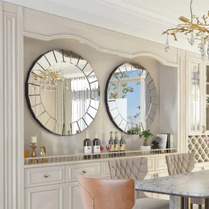 31.5" Cricle Large Round Decorative Mirrors