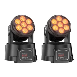 Fieryzeal 2PCS 105W Moving Head Beam Spot Light