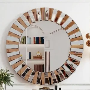 60/80CM Round Starburst Decorative Wall Mirror
